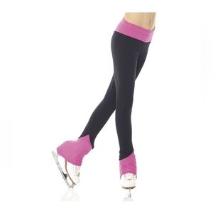 NWT MONDOR WOMEN'S BACK & PINK POLARTEC SKATE LEGGINGS